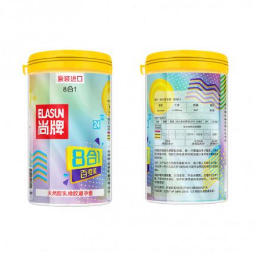 套餐組合-ELASUN尚牌-買(mǎi)一送一  八合一百變裝趣味避孕套 中號(hào) 24只裝